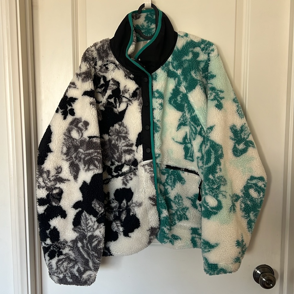 FP Movement Hit The Slopes Printed Fleece Jacket - Minty Fresh Duet Combo - Picture 5 of 9